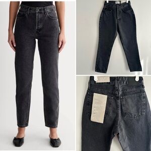 Everlane Curvy 90s Cheeky Straight Jeans in Washed Black Size 26 Ankle